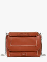 Cross Body Tas L Ninon Soft Leder Lancel Bruin ninon A13783